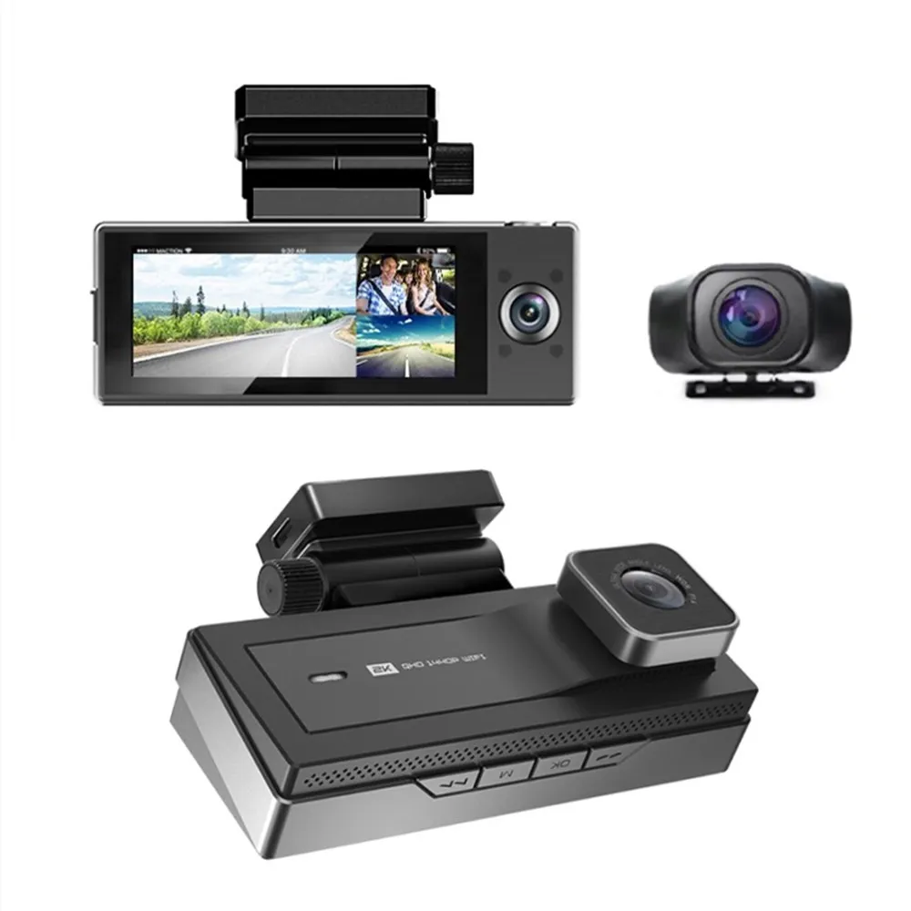 Multi Lens WiFi ADAS GPS IR Night Vision 3 Channel Front Cabin Rear Camera Dash Cam Video Recorder