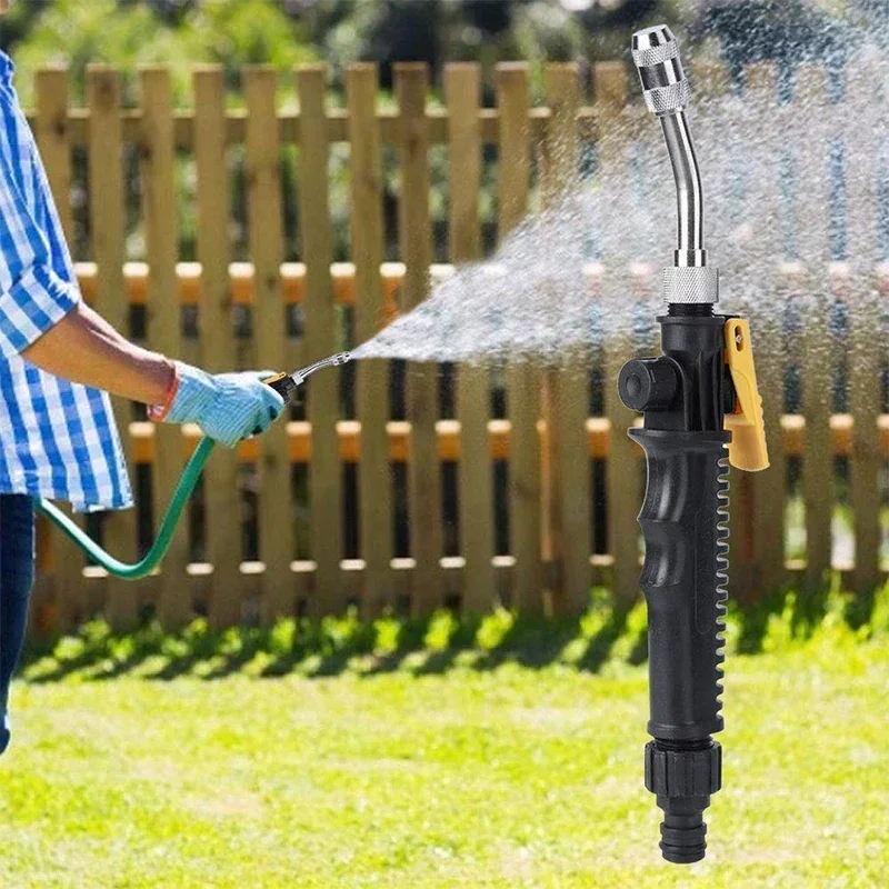 Car High Pressure Water Gun Adjustable Nozzle Sprinkler Stainless Steel Spray Multi Function Water Gun Washing Tool 30cm 48cm 4
