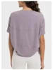 New Lemon Cool Breathable Quick-drying Drawstring Pleated TEE Loose Comfortable Round Neck Outdoor Sports Short Sleeve 3