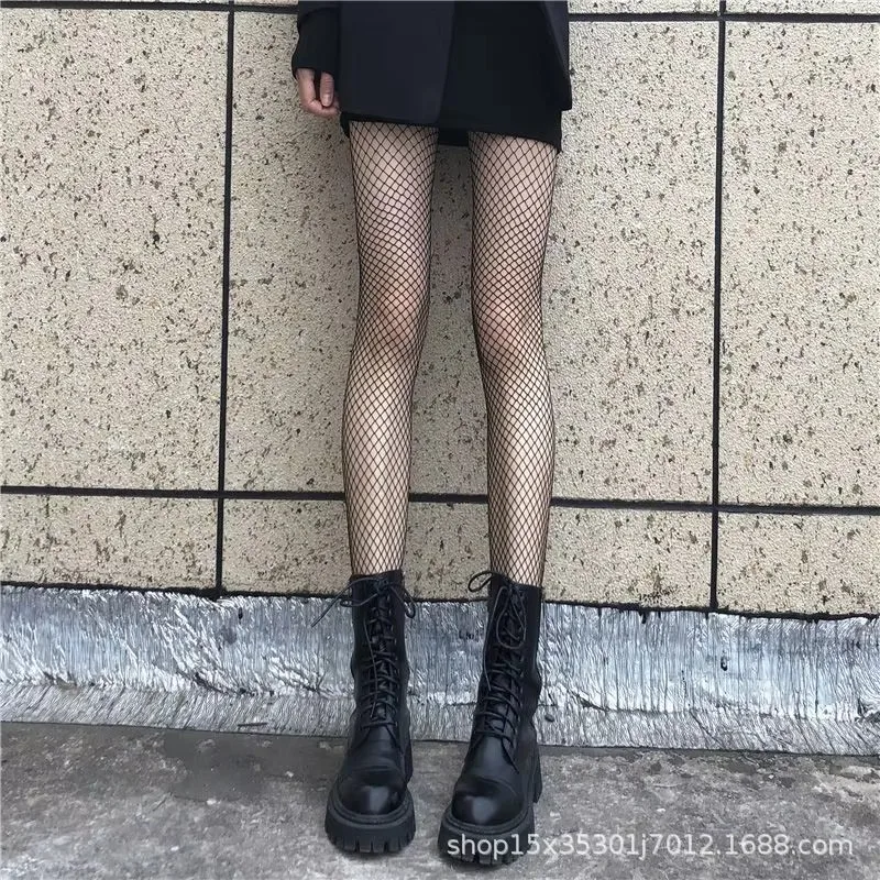 Fishnet Stockings Acrylic Hollow Out Sexy Girl Nightclub pantyhose Black White Socks Fashion Fish Net Stockings