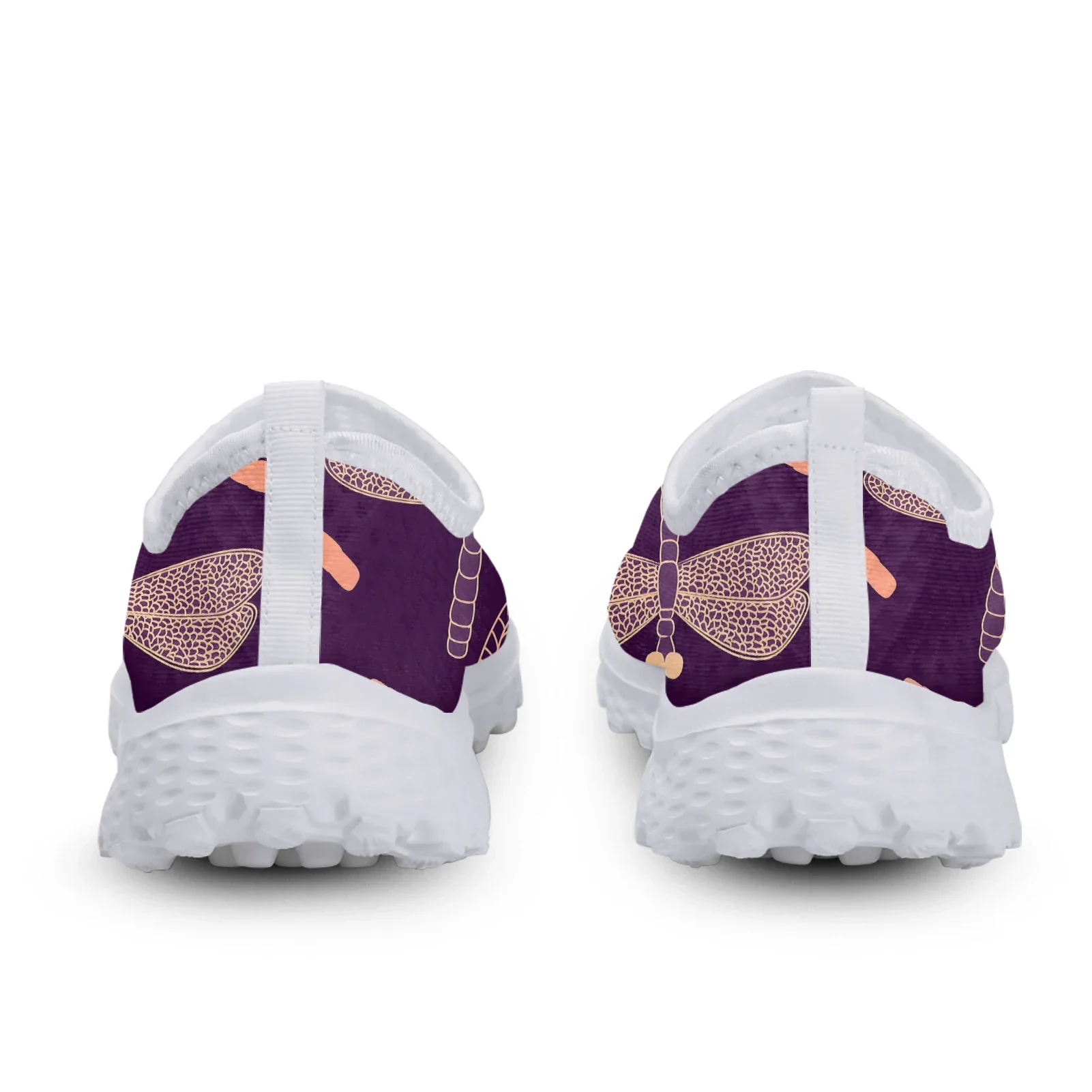 Purple Boho Butterfly Dragonfly Design Comfortable Brand Loafers Soft Summer Mesh Shoes Walking Sneakers Zapatos