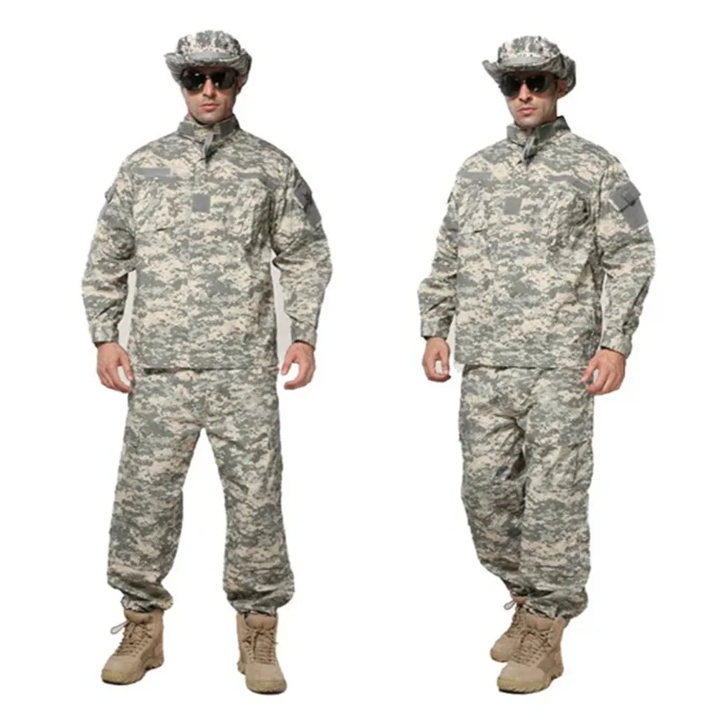 Men Jacket Pants Suit Soldier Combat Shirts ACU Jungle Camouflage CP Tactical Clothing Airsoft Disguise Uniform