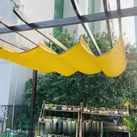 Водонепроницаемая телескопическая солнцезащитная сетка, устойчивая к ультрафиолетовому излучению полиэфирная ткань, уличная беседка, солнцезащитный навес, выдвижной парус для бассейна
