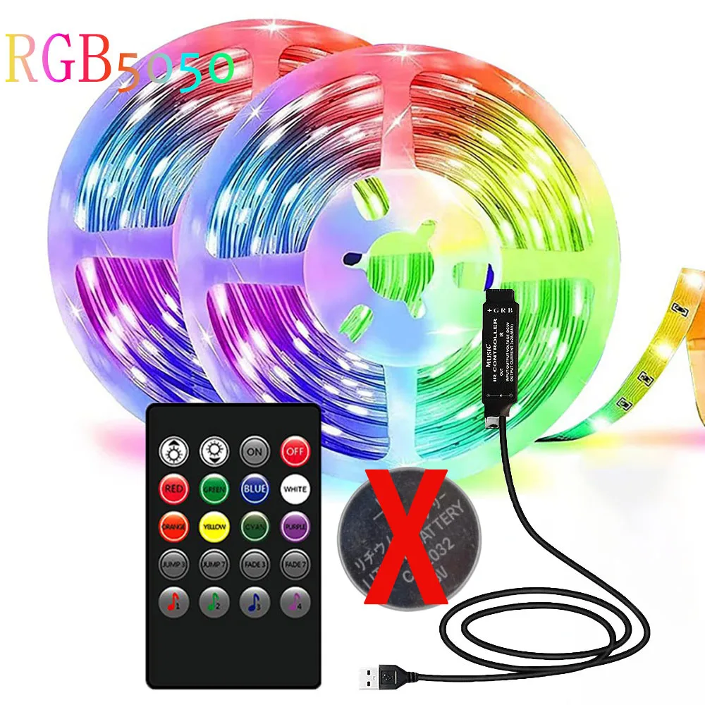 ตัวเลือกสินค้า แถบไฟ LED ปรับสีได้ 5050 ควบคุมด้วยแอปพลิเคชัน