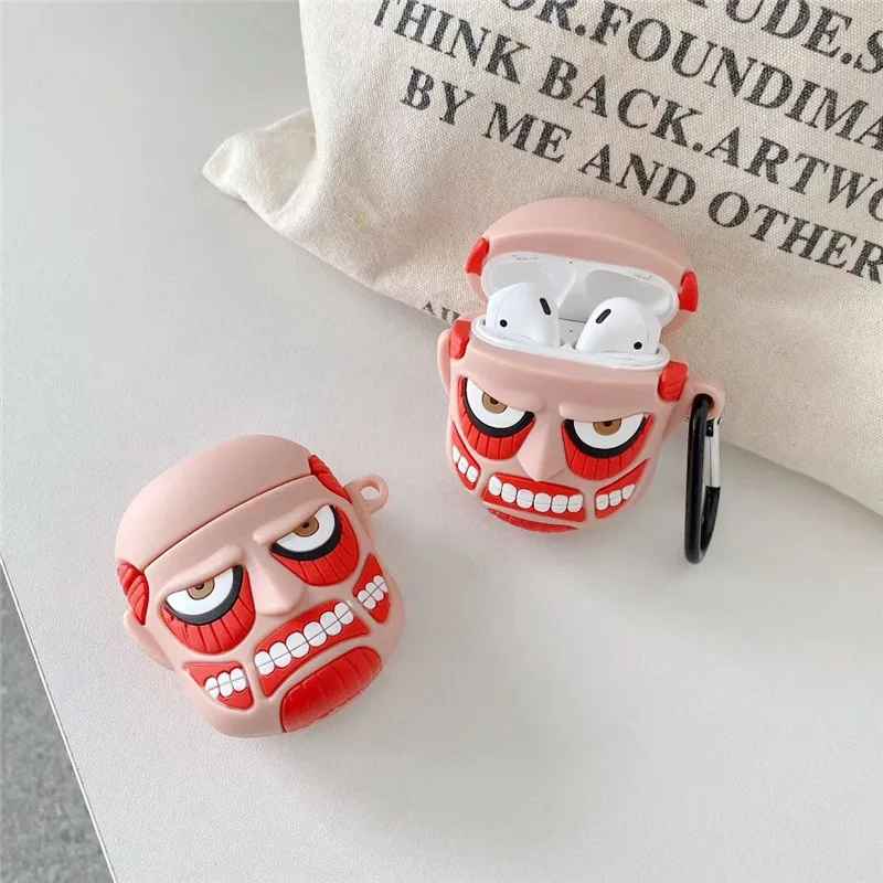 

Individual Cartoon Big Headed Giant Bluetooth Headset Cover for Airpods 1 2 3 Pro Silicone Airpods Case