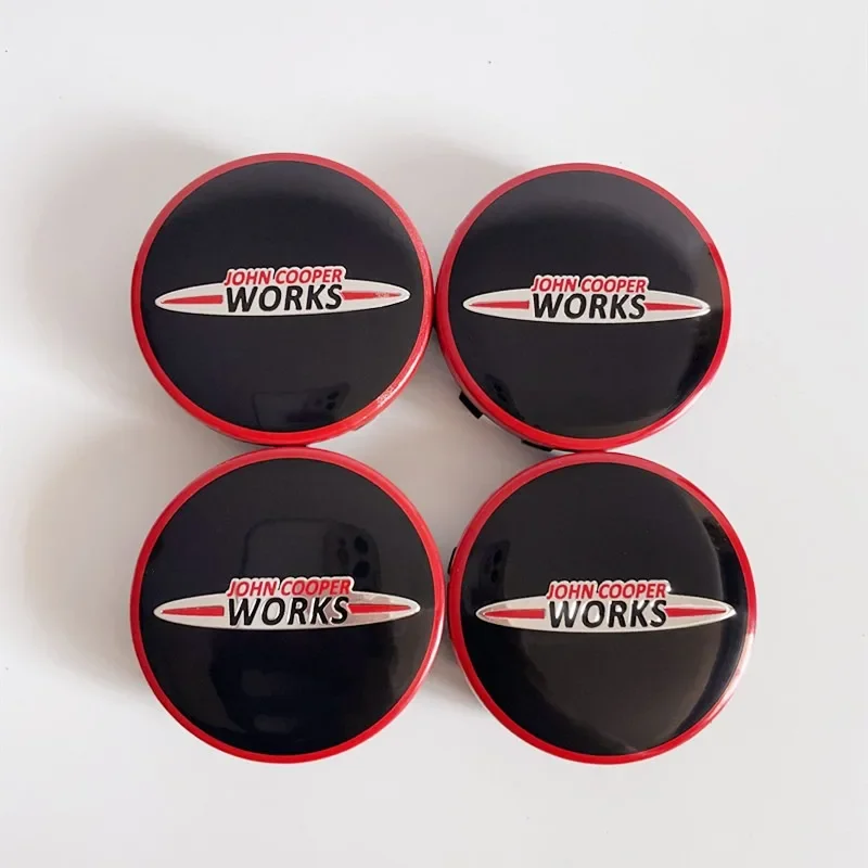 4 Pz 54Mm 56Mm Jcw John Cooper Works Logo Car Wheel Center Hub Cap Rim Refit Badge Cover Per Mini Clubman R56 R52 F55 F56 R60