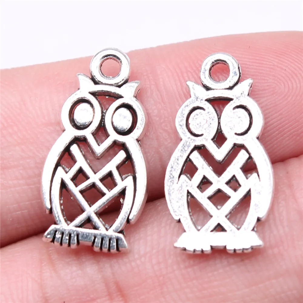 10pcs Charms Cat Antique Silver Color Cute Cat Pendant Charms Kawaii Cat  Charms For Jewelry Making