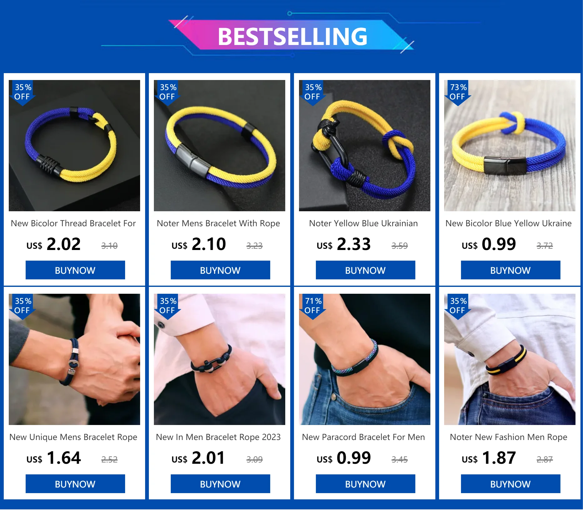 Neue Mode Männer Seil Armband Konzentrischen Knoten 100% Unfading Edelstahl Armband Geschenk Für Ihn Camping Überleben Armband Joias – Detail 1