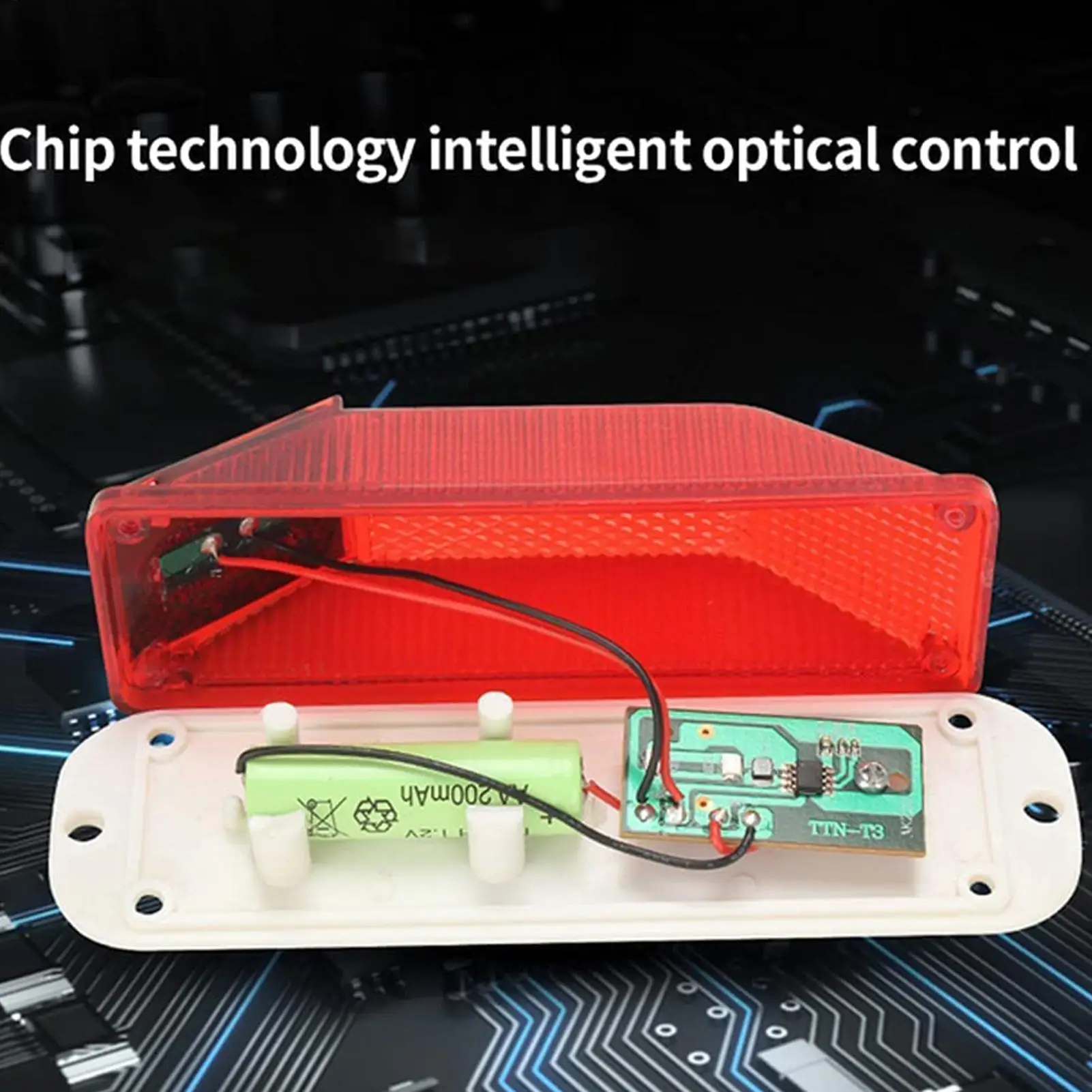 Solar Strobe Warning Light Outline Safety Traffic Night Warning Flashlight Beacon Construction Obstacle Flashing Light