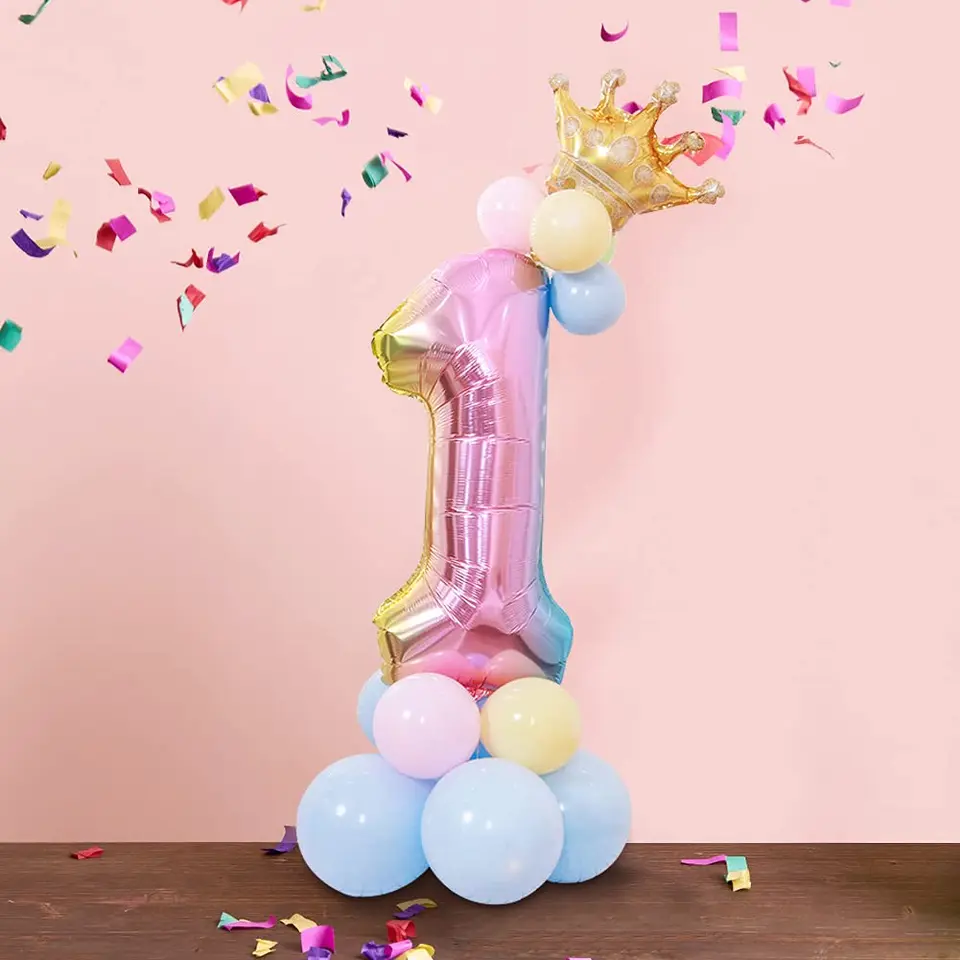 Bouquet De Números Foil 32"✨ Si No Te Gustan Las Decoraciones