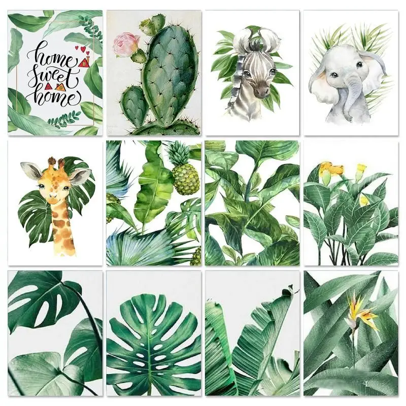 

GATYZTORY рамка 5D DIY алмазная живопись растение 2022 полная квадратная круглая вышивка животные мозаика рукоделие Искусство Ручная работа подарок