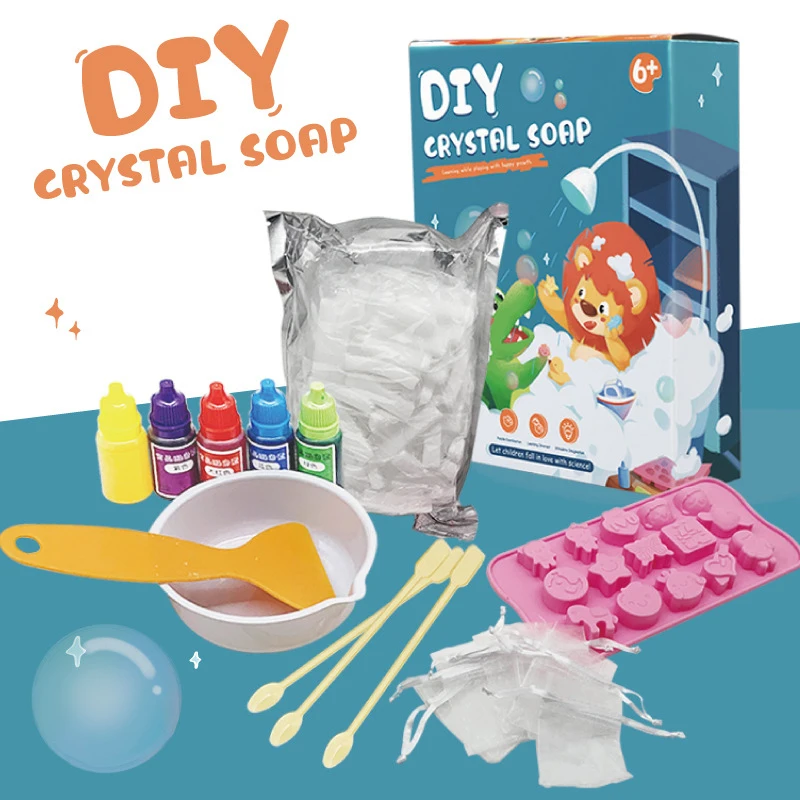 Recycle Cartoon Traffic Crystal Handmade Toys Children's Puzzle Diy