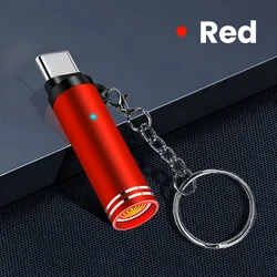 Compact USB - C Windproof Electric Lighter with Auto Shut - Off (Red)