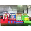 4 in 1 Inflatable Carnival Game Toys Basketball Ring Toss Tic Tac Connect Sport Structure for Christmas Rental Inflatable Toys 5