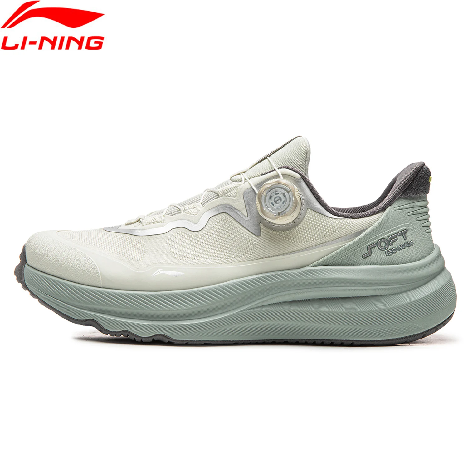 حذاء رياضي Li-Ning للجنسين SOFT GO MAX 2 COMFOAM MAX ذو كعب سميك، حذاء رياضي أنيق للمشي اليومي AGLW131