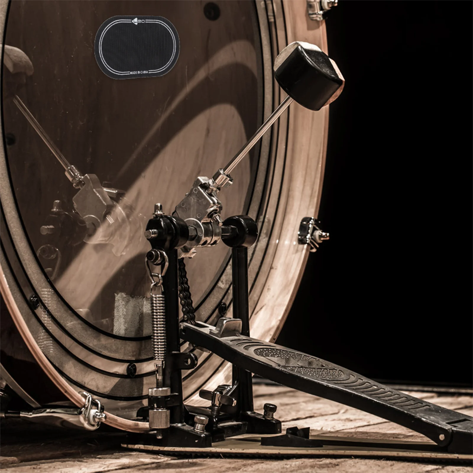 

2 Pcs Tool Stickers Drum Kit Screen Protector Large Head Pad for Protection Protective