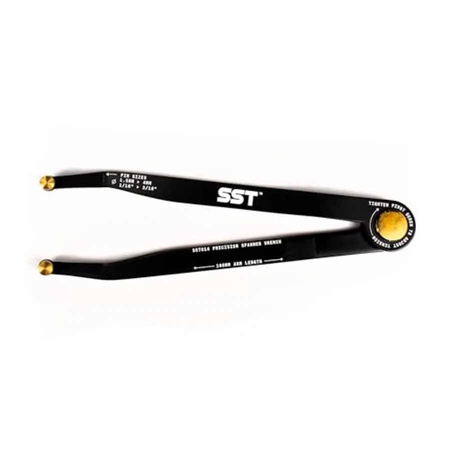 SST® - Precision Spanner Wrench For Obscure Hardware and Fasteners Includes 12 Metric and Imperial Steel Pin Sizes Adjustable T