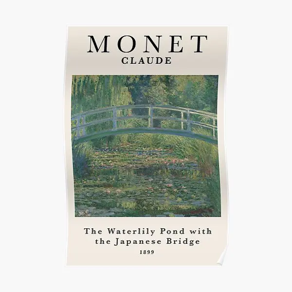 Claude Monet Waterlily Pond Art Exsidi Poster Decor Wall Print Home Room Picture Decoration Art Vintage Murale Modern No Frame