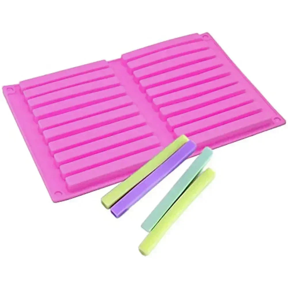 20 Hole Square Length Strips Silicone Mold Making Molded Chocolate Sticks Baking Molds French Dessert Chocolate Mold Cake Mold Cake Baking Tools Cake Making Tools