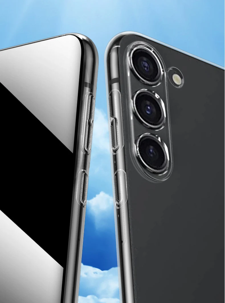 Transparente Handyhülle für Samsung Galaxy A17 A07 A16 A26 A36 A06 A05S A15 A25 A35 A55 A56 A54 A34 5G Durchsichtige Silikon-Softcase – Detail 3