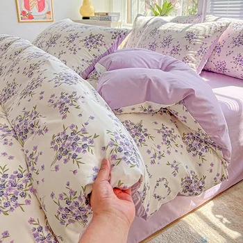 Lavender Flower Duvet Cover 1