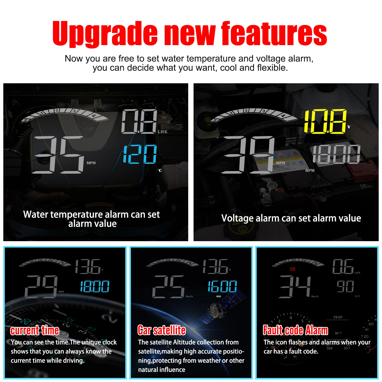 WYING C800 ڵ GPS OBD2 HUD   ÷,    溸  µ  Һ º ǻ