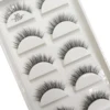 Transparent 3D Mink Eyelashes, Natural Clear False Eye Lashes, Soft Invisible Eyelash, Wispy Makeup Faux Cils, H13 X08, 5 Pairs 4
