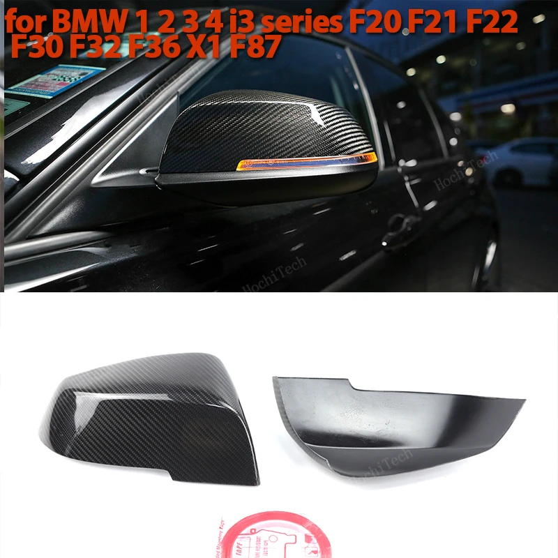

Real Carbon Fiber Side Rearview Mirror cover Cap add-on for BMW Series 1 2 3 4 X M F20 F21 F22 F23 F30 F32 F33 F36 E84 F87 i3 X1