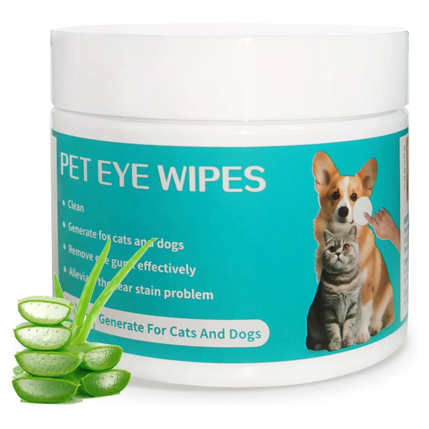 Pet Cleaning Products Eye Wipes To Remove Tear Marks Cleaning Wet Tissues Cat Wiping Eyes Removing Tear Marks and Pet