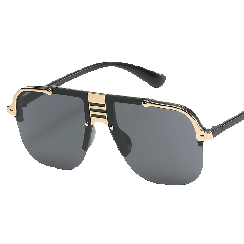 Yingling Personalized Metal Modern Show Trend Sunglasses Men's Fashion Internet Celebrity Toad Glasses_voghion.com