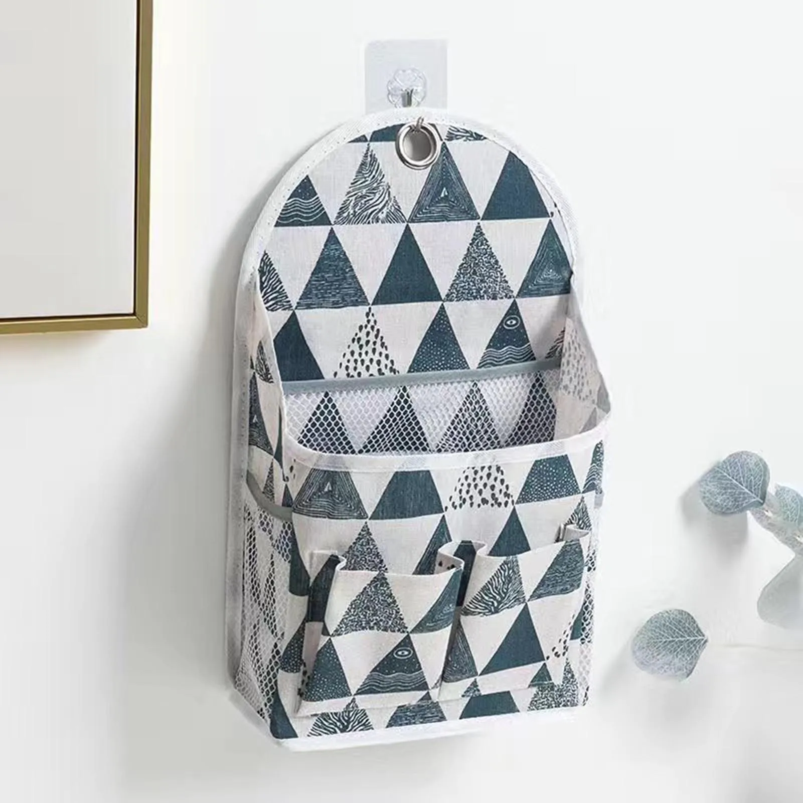 Wall Mounted Clothes Storage Bag Bathroom Dirty Clothes Basket Door Fabric Hanging Pocket Underwear Socks Laundry Clothes Bag 2