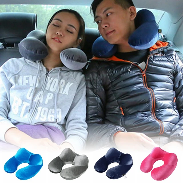 Oreiller de voyage doux en forme de U, coussin cervical pour le cou,  oreiller d'avion - AliExpress