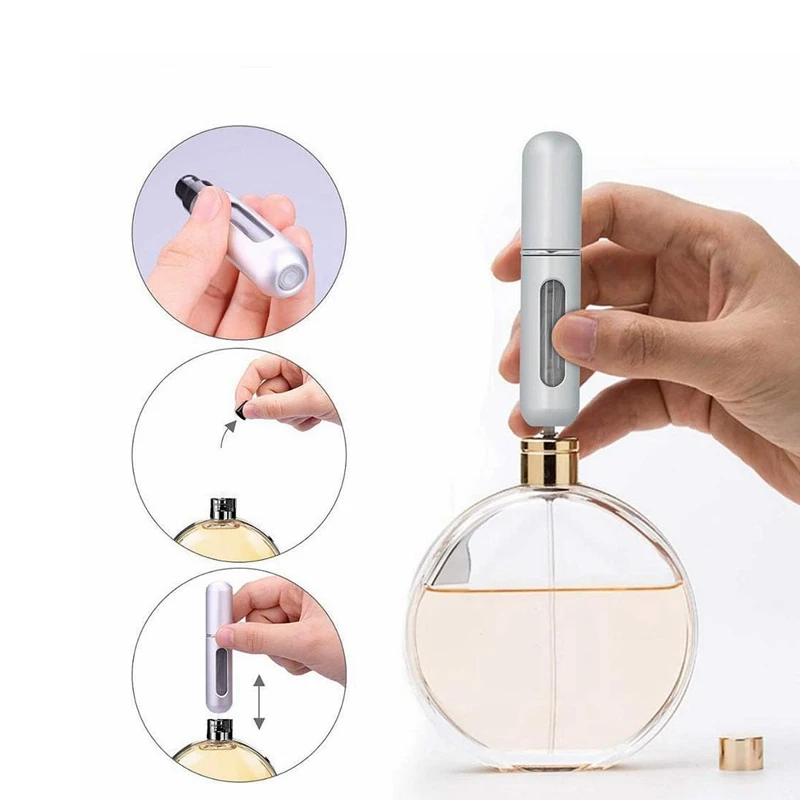5ml 8ml Portable Mini Refillable Perfume Bottle With Spray Scent Pump Empty Cosmetic Containers Atomizer Bottle For Travel Tool spray bottle perfume bottle perfume atomizer mini perfume bottle perfume refill bottle mini perfume atomizer refillable perfume bottle