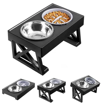 Adjustable Elevated Dog Bowls 1