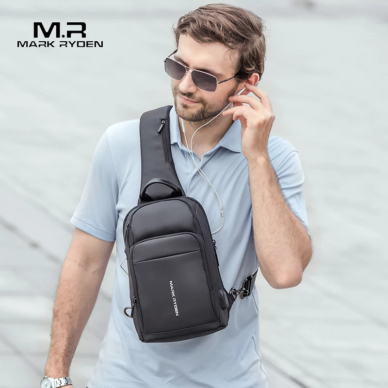Waterproof Men Sling Bag for 9.7 inch Ipad