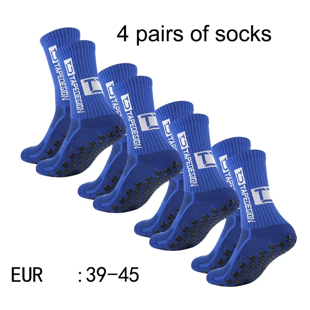4 pairs of new TC mid tube glued football socks for sports training and competition, non slip and breathable socks 3