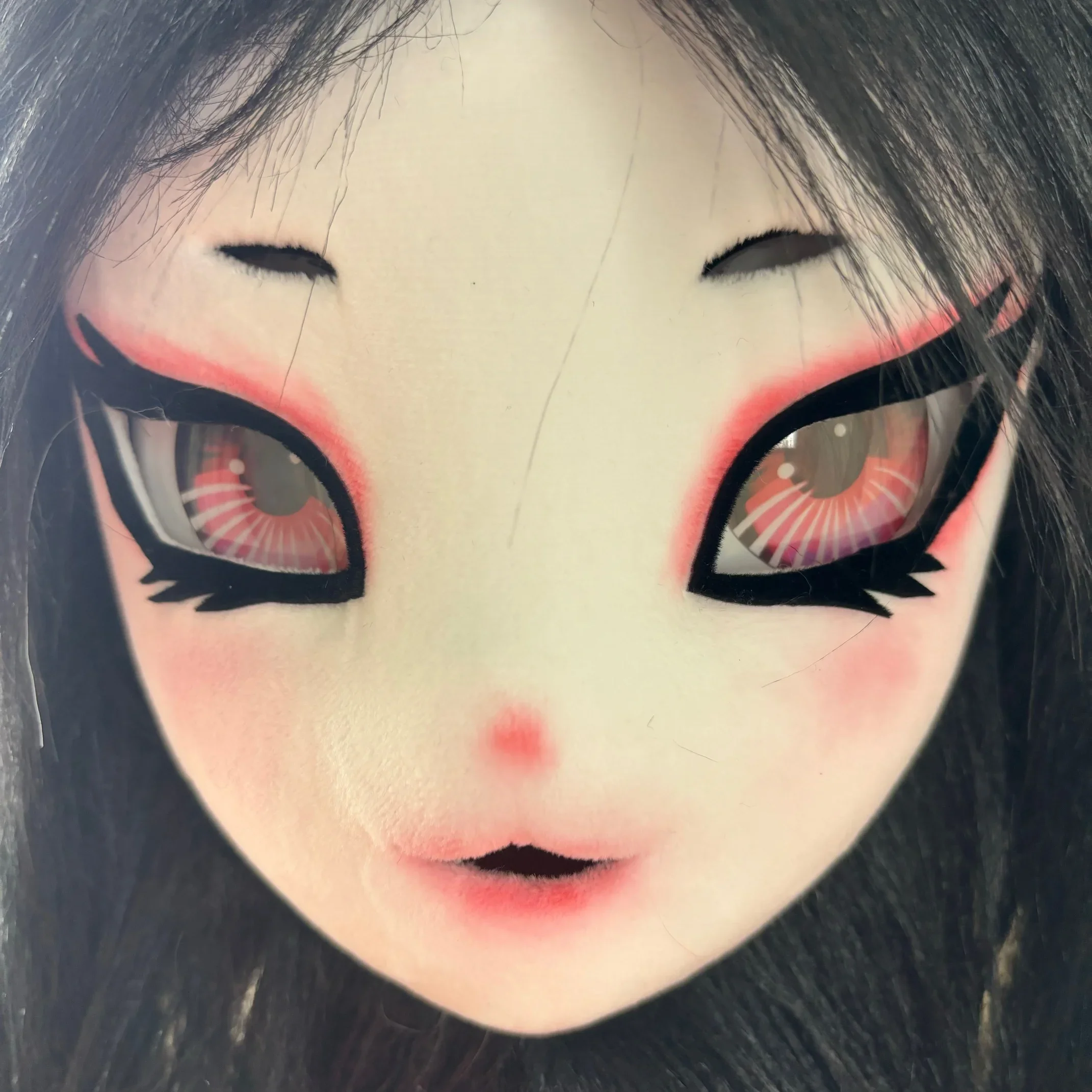 Fursuits Head Rubbit Bunny Kigurumi Headsets Furry Cosplay Costumes Comiket Furries Partial Fursuit Fluffy Lolita Party Costume