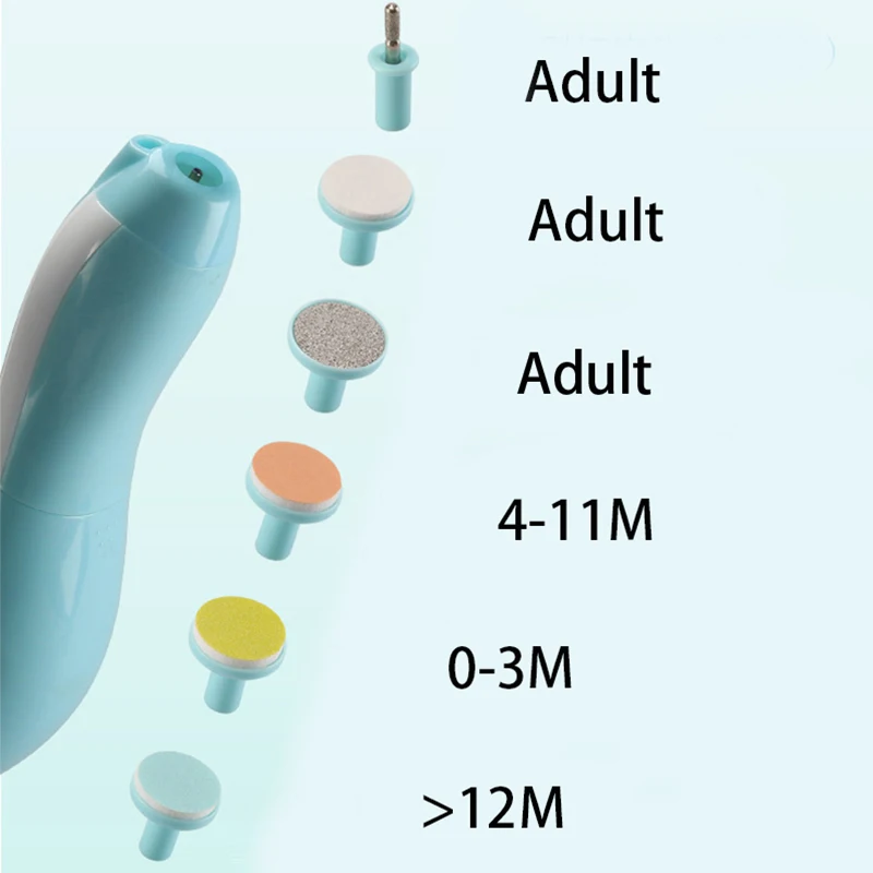 다기능 전기 아기 네일 트리머, 아기 네일 파일 클리퍼, 발가락 손톱 커터, 트리머 매니큐어 도구 세트, 베이비 케어