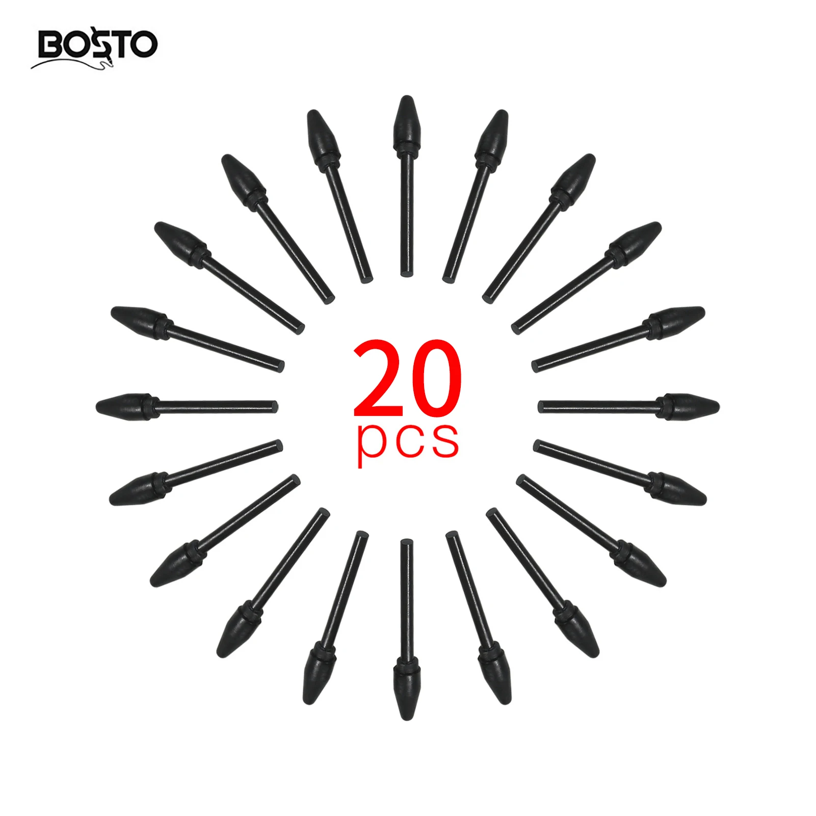 BOSTO 20/30 개 우수한 품질의 배터리 프리 패시브 스타일러스 교체형 모든 BOSTO 그래픽 모니터 드로잉 태블릿 배터리 스타일러스, 보스토 20/30 개