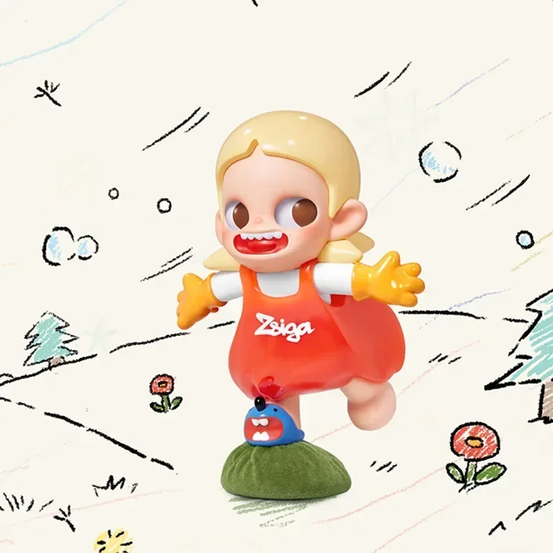 POP MART Zsiga Borderline Drifter Series Blind Box Toys Kawaii Anime Action Figure Caixa Caja Surprise Mystery Box Dolls Girls