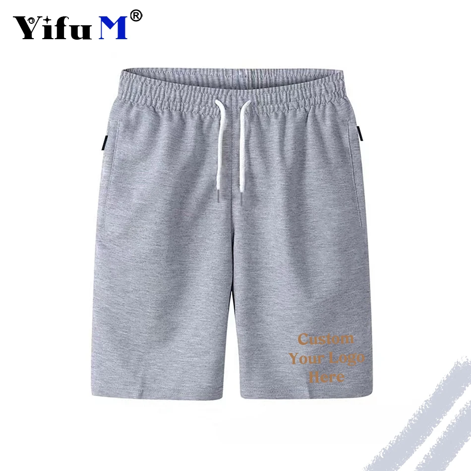 DIY Logo Mens Sports Pocket Print Drawstring Board Trunk Beach Short Pants Shorts Summer Thin Zippered Pocket Sweatpants 2024 3
