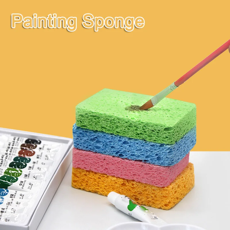 

Watercolor painting sponge boxed moisturizing special water chalk sponge strong water absorption cleaning tool art supplies