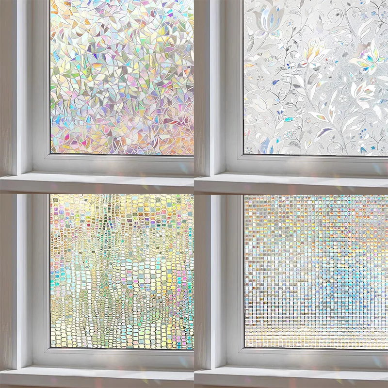 *3D Rainbow Film for Glass Door Heat Control Anti UV 1