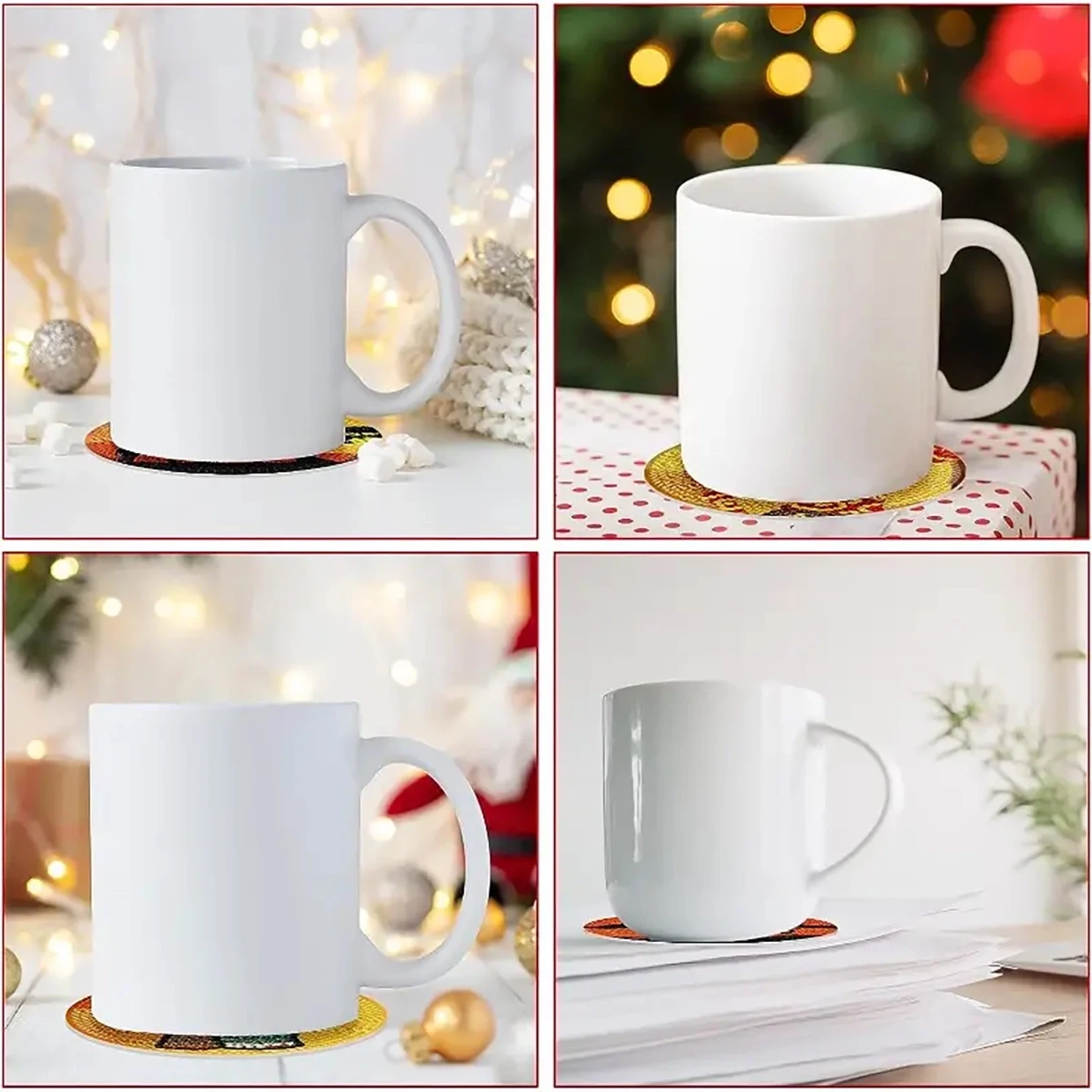 8PCS DIY Diamond Art Coaster Set 6