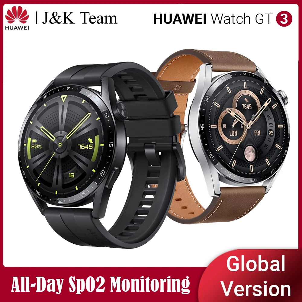 Huawei watch GT 3,スマートウォッチ 日本語対応 | 健康管理を可視化しよう | Bluetooth通話｜ロングバッテリー、  ワイヤレス充電対応 | 血中酸素レベル常時測定