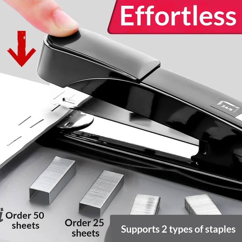 델리 스테이플러 헤비듀티 0314 메탈 50매 용량 두꺼운 종이 스테이플링 사무용 문구류 일상 사무 문서 제본용