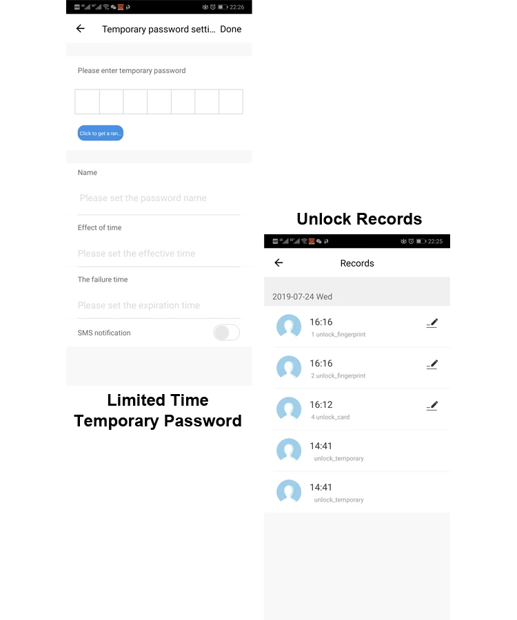 Raykube fm09 smart door lock with multiple unlocking options € 126,55