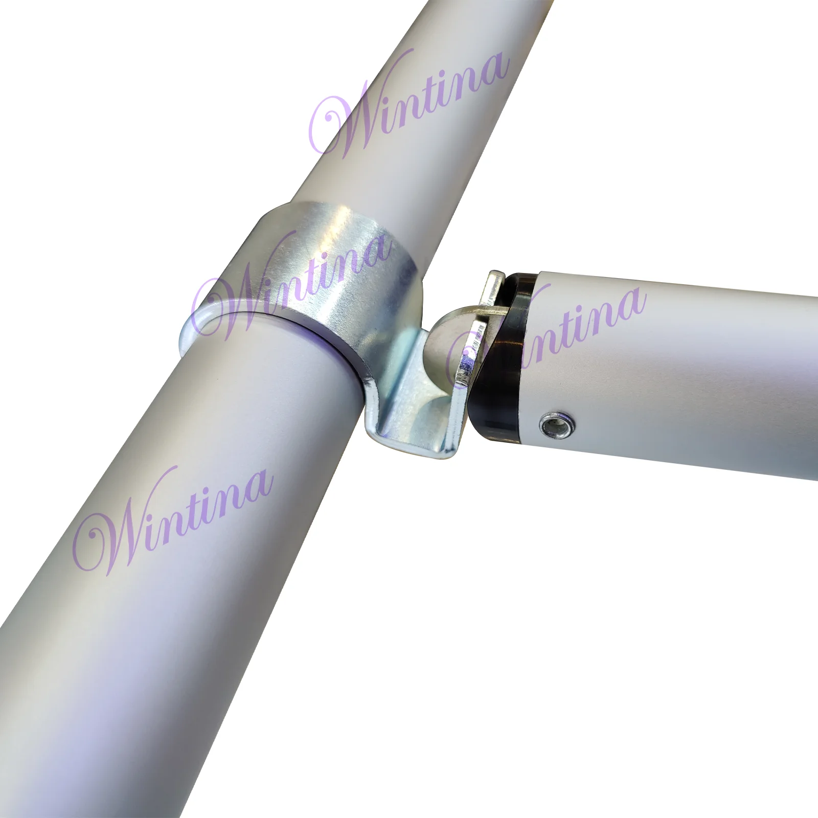 Wintina S Shape Backdrop Stand Kit Metal Balloon Arch Stand Flower Arch Backdrop Stand Part for Wedding Decor, Party, Event
