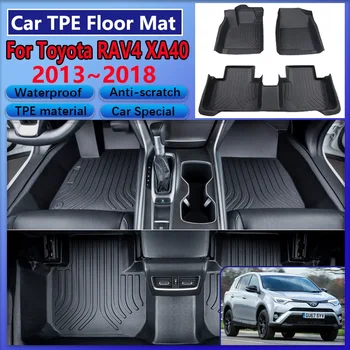 Tappetini auto Per Toyota RAV4 XA40 2013 ~ 2016 2017 2018 TPE Impermeabile Anti-graffio Fango Tappeto Coperture Piede Completo Pad Accessori