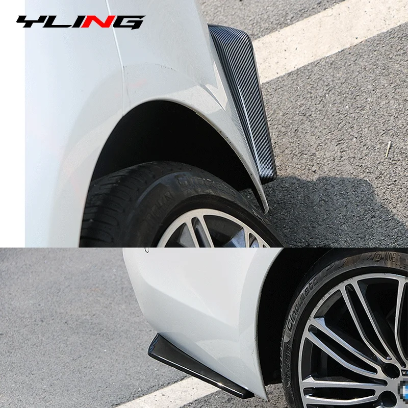 Universal Auto hinten Stoßstange Diffusor Lip spoiler canard für bmw e46  e60 e90 für ford focus 2 für audi a3 Auto-styling abs Kunststoff -  AliExpress